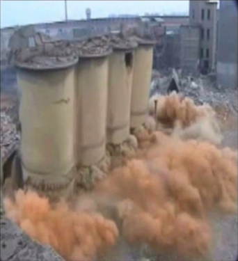 淮北礦業(yè)集團(tuán)水泥公司立窯爆破拆除